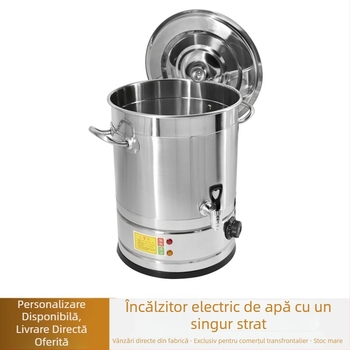 Vas din oțel inoxidabil, multifuncțional pentru apă fierbinte și gătit, cu menținerea temperaturii; potrivit pentru supe, ceai, lapte de soia și terci.