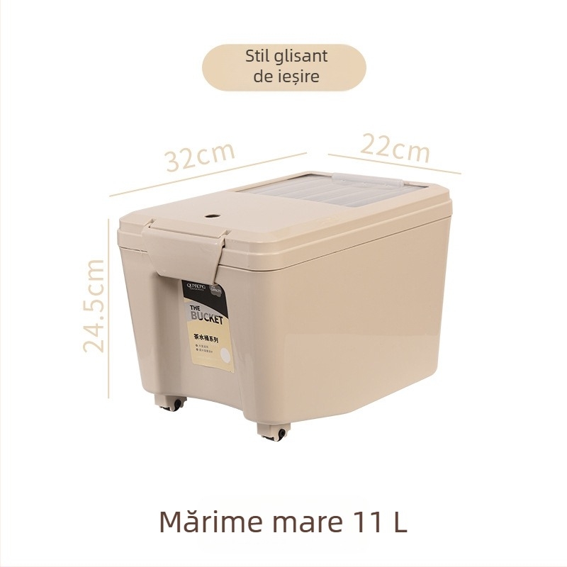 Recipient pătrat din plastic pentru ceai, cu capac și filtru pentru resturi de ceai, uz casnic, drenaj