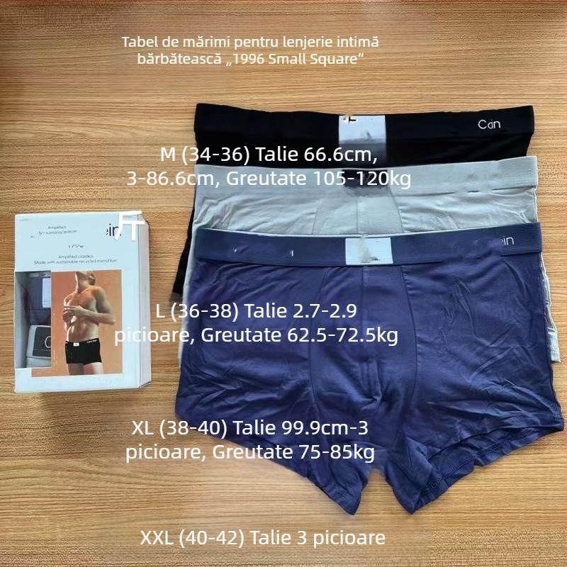 Set cadou de boxeri pentru bărbați, ultra-subțiri, respirabili, croială în U, senzație răcoroasă