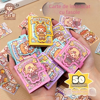 Carte mică cu stickere pentru îmbrăcare, carte liniștită pentru copii cu stickere pentru decorarea scenelor
