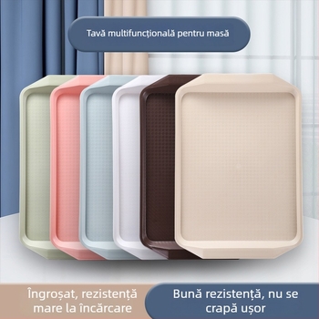 Tava de servire dreptunghiulară din plastic îngroșat pentru restaurante și hoteluri