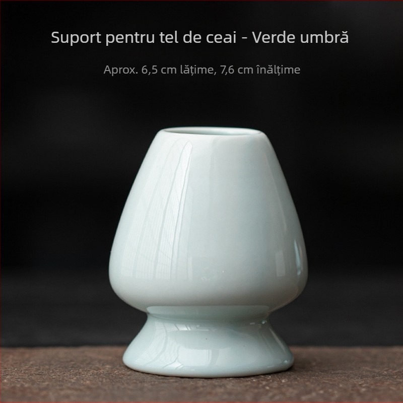 Suport ceramic pentru tel de matcha în stil japonez