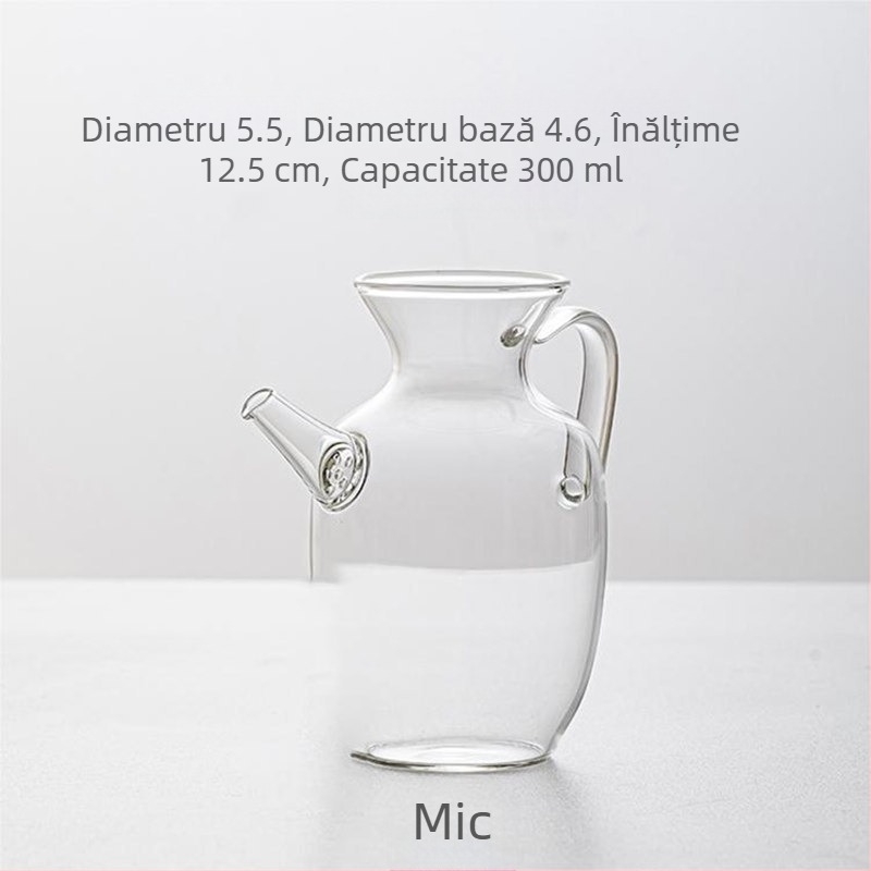Yunlin ceainic verde din sticlă borosilicată, rezistent la căldură, cu filtru, stil chinezesc – Teastone