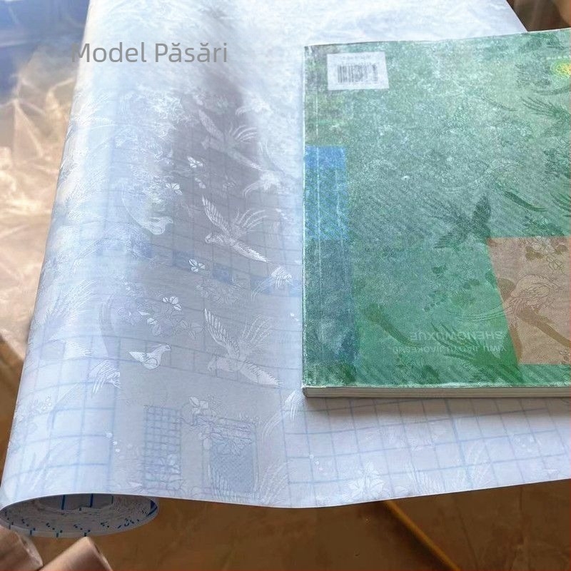 Folie transparentă autoadezivă pentru copertă de carte, rolă mare de 45 cm lățime, protecție pentru manuale, lungime 5,102 m