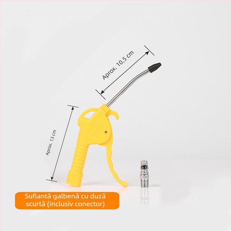 Pistol pneumatic pentru suflarea prafului cu furtun de aer extins, presiune înaltă, industrial