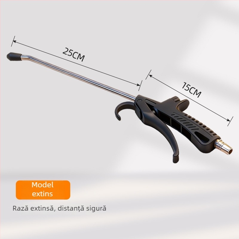 Pistol pneumatic pentru suflarea prafului cu furtun de aer extins, presiune înaltă, industrial