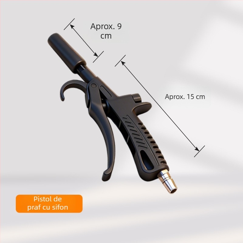 Pistol pneumatic pentru suflarea prafului cu furtun de aer extins, presiune înaltă, industrial