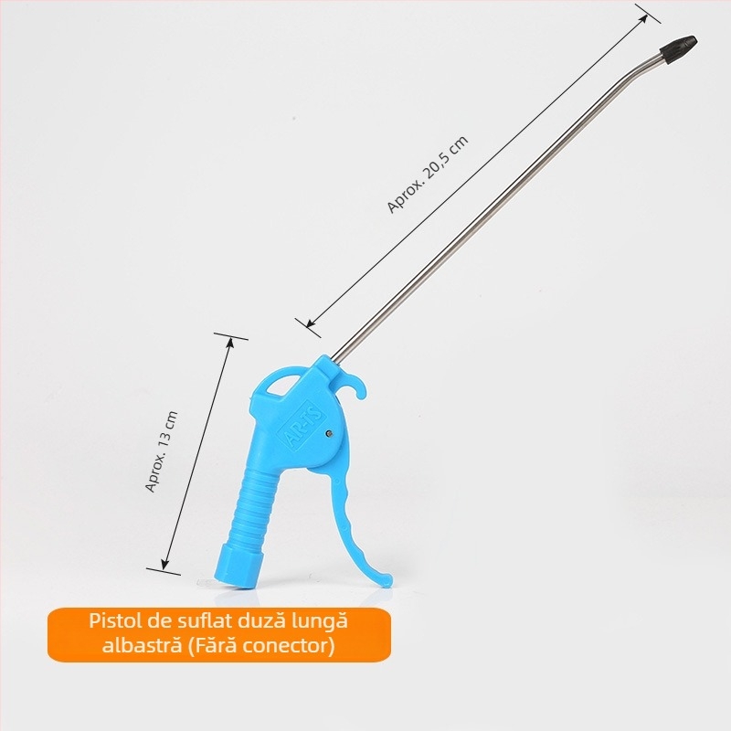 Pistol pneumatic pentru suflarea prafului cu furtun de aer extins, presiune înaltă, industrial