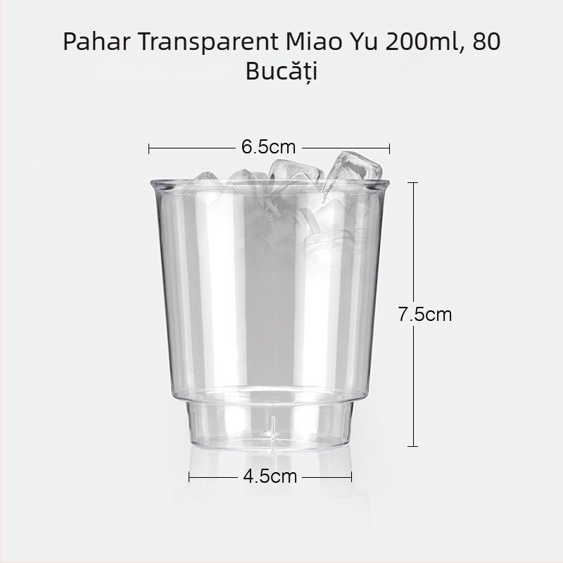 Petunia, pahar colorat în stil aviație, aspect Instagram, din plastic PS, de unică folosință, 30–135 ml