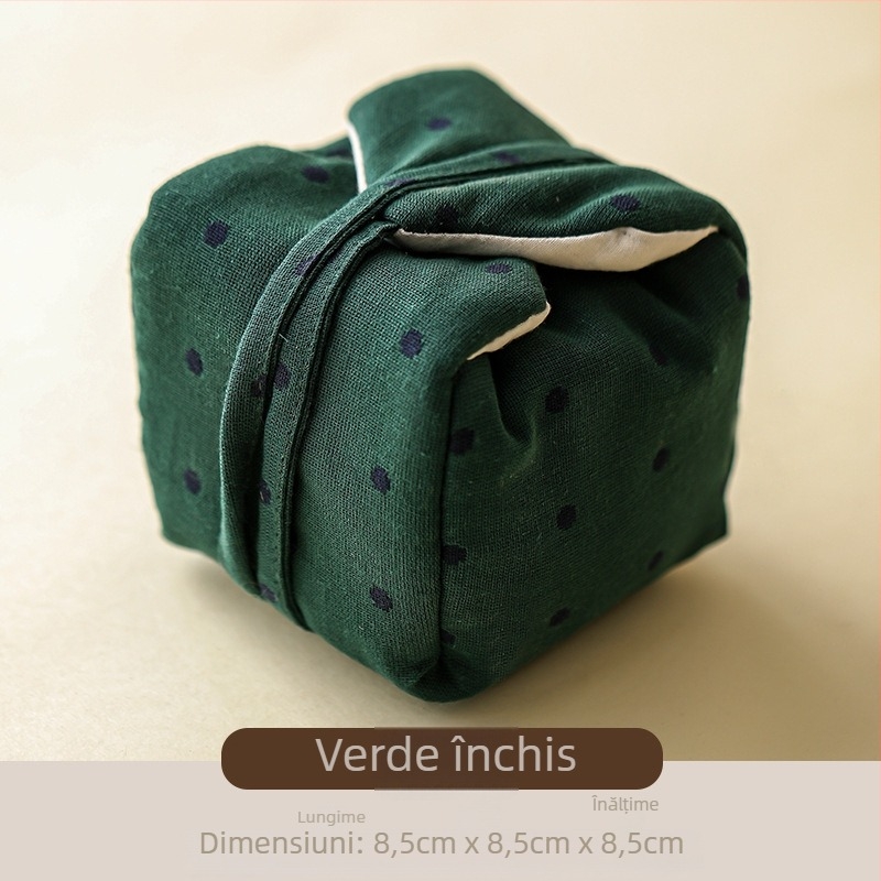 Geantă din material textil, stil retro, pentru depozitare ceainic, gaiwan și cești – accesorii portabile pentru ceai