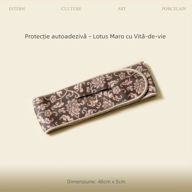Xiangyi curea din velur pentru protecția ceainicului și gaiwanului, accesorii portabile pentru set de ceai în călătorii
