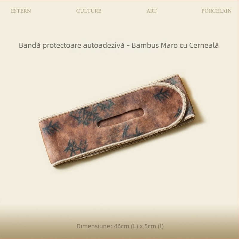 Xiangyi curea din velur pentru protecția ceainicului și gaiwanului, accesorii portabile pentru set de ceai în călătorii