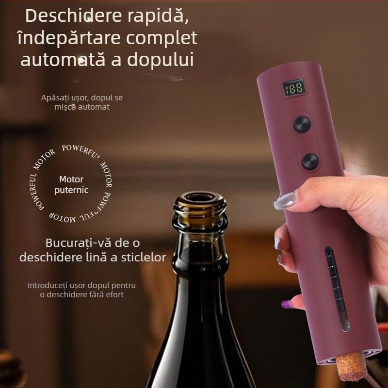 Deschizător electric pentru sticle de vin Jiebeida – automat, reîncărcabil, multifuncțional