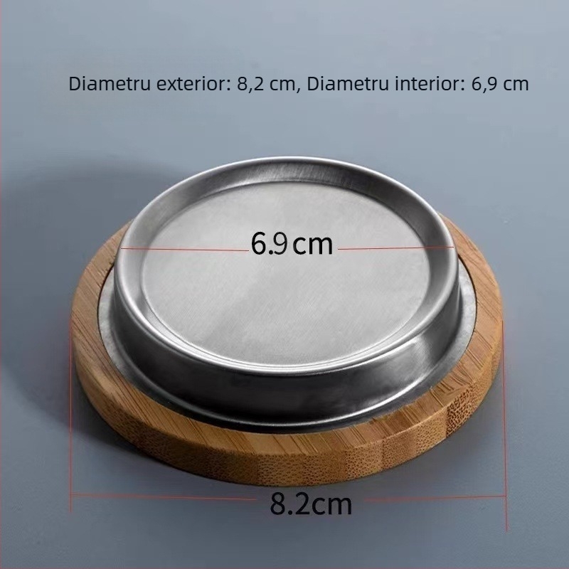 Chen An oală cu interior transparent, capac din oțel inoxidabil și lemn de nuc, separare ceai-apă la birou, design modern minimalist
