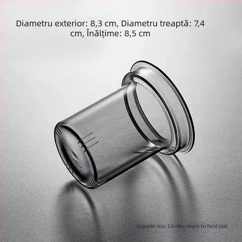 Chen An oală cu interior transparent, capac din oțel inoxidabil și lemn de nuc, separare ceai-apă la birou, design modern minimalist