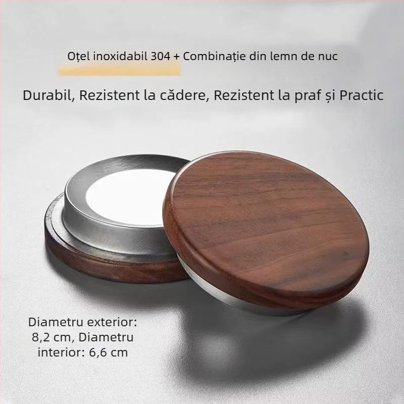 Chen An oală cu interior transparent, capac din oțel inoxidabil și lemn de nuc, separare ceai-apă la birou, design modern minimalist