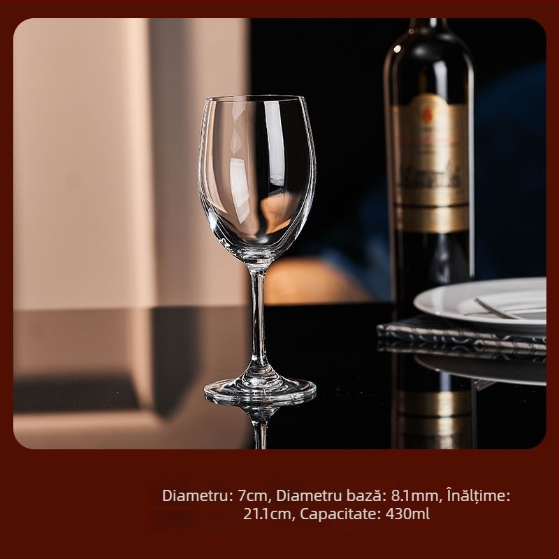 Set pahare din cristal pentru vin roșu Bordeaux, stil european