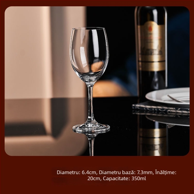 Set pahare din cristal pentru vin roșu Bordeaux, stil european