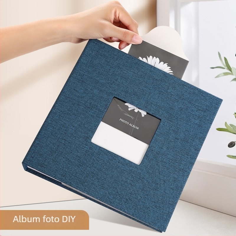 Album foto de 6 inci, capacitate mare până la 300 de fotografii, album DIY pentru fotografii instant, pentru copii