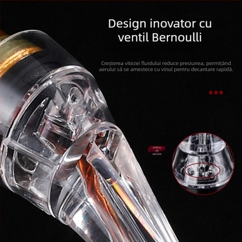 Decantator cu cioc de vultur pentru aerare rapidă a vinului – dozor acrilic cu gură lungă pentru vin roșu