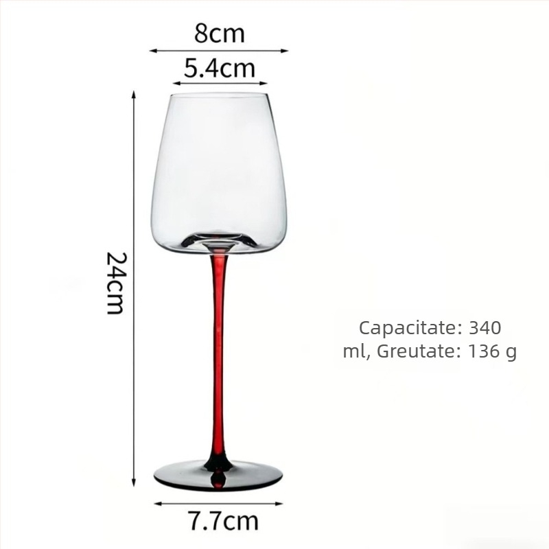 Saint Mes set decantator cristal pentru vin roșu cu turn de șampanie