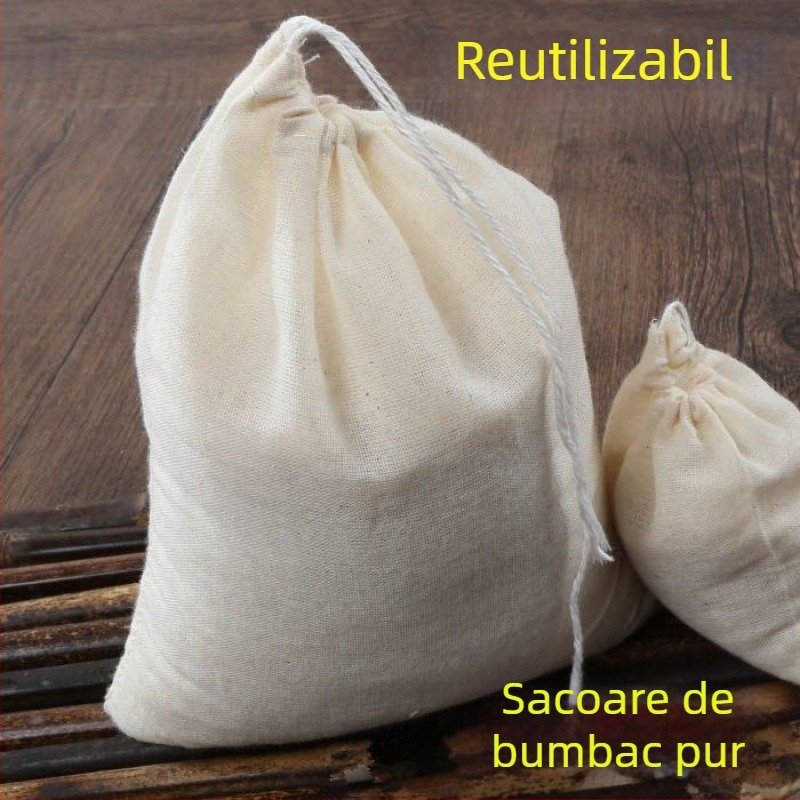 Pungă de filtrare pentru lapte de soia, cu tifon fin — pentru filtrare, fierbere, marinare și umplere; uneltă de bucătărie pentru prepararea tofu-ului