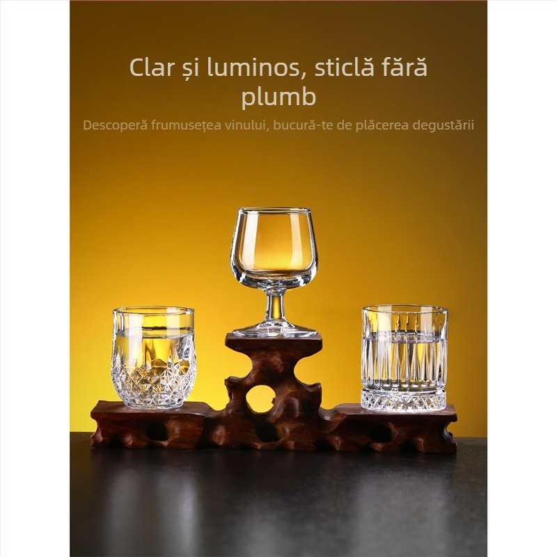 Set Xiantao de pahare pentru Baijiu și vin, pentru uz casnic, lux ușor, cu pahare înalte și separator de băuturi