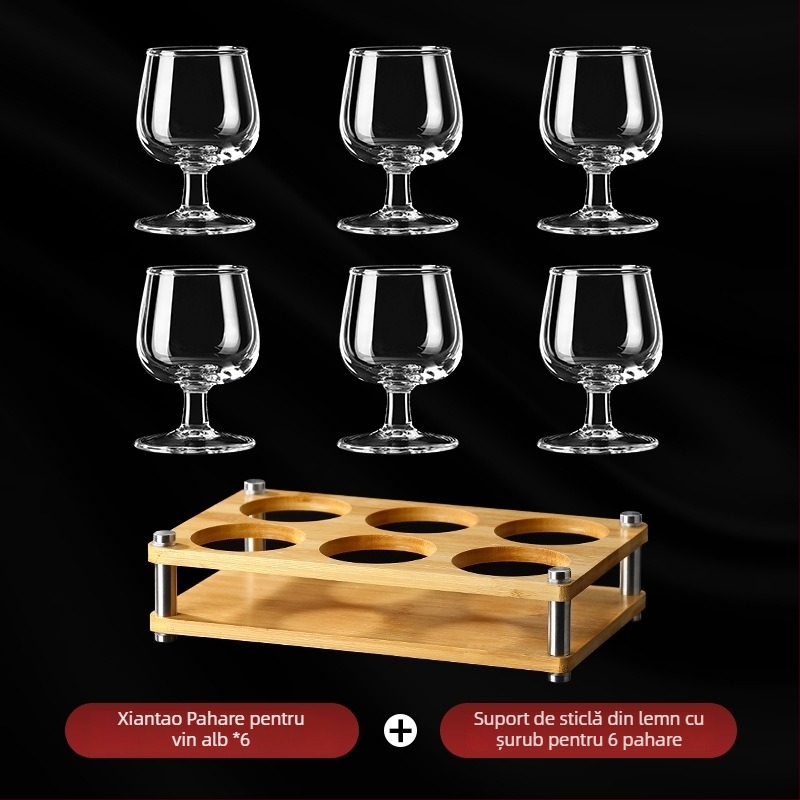 Set Xiantao de pahare pentru Baijiu și vin, pentru uz casnic, lux ușor, cu pahare înalte și separator de băuturi