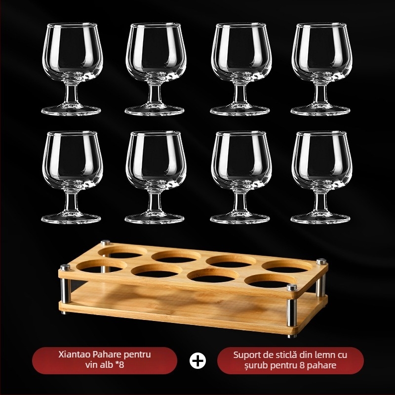 Set Xiantao de pahare pentru Baijiu și vin, pentru uz casnic, lux ușor, cu pahare înalte și separator de băuturi