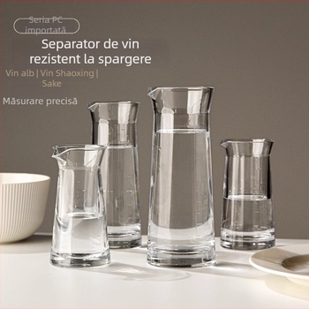 Dispenser de băuturi din policarbonat, decantor de vin, recipient premium compact pentru uz casnic, rezistent la șocuri, potrivit pentru utilizare comercială, cu scară gradată