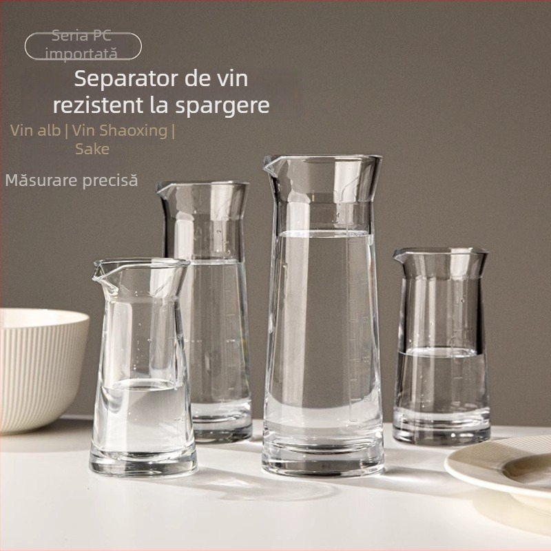 Dispenser de băuturi din policarbonat, decantor de vin, recipient premium compact pentru uz casnic, rezistent la șocuri, potrivit pentru utilizare comercială, cu scară gradată