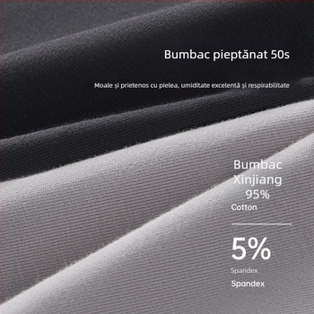 Lenjerie intimă bărbătească fără cusături din bumbac, respirabilă, antibacteriană, cu design color-block
