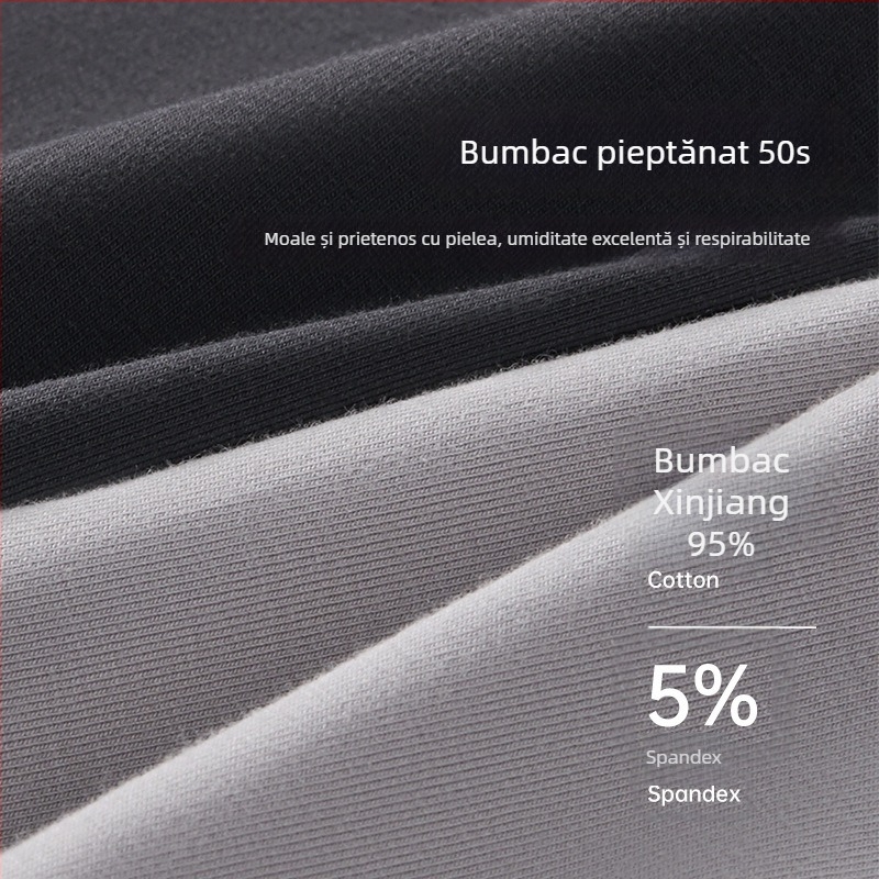 Lenjerie intimă bărbătească fără cusături din bumbac, respirabilă, antibacteriană, cu design color-block