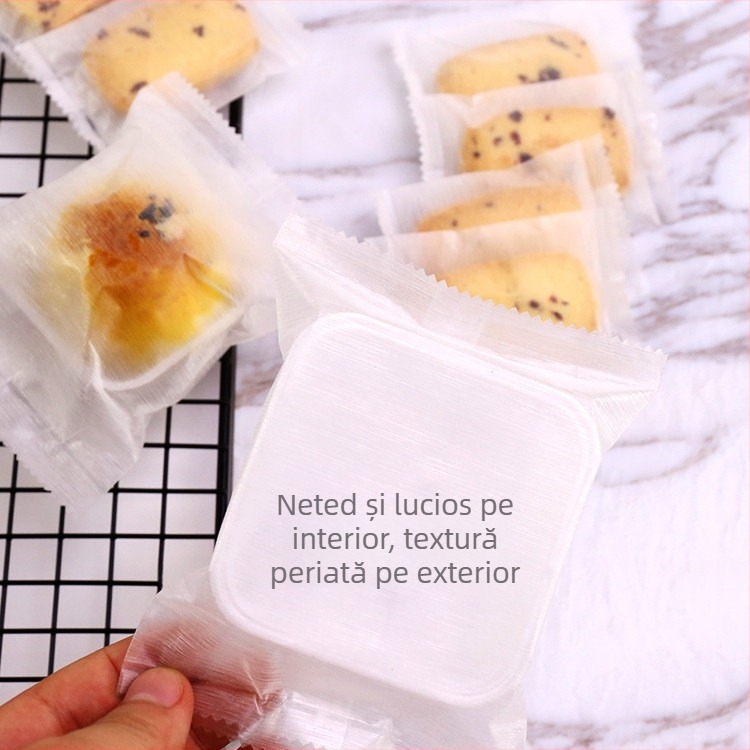 Saci sigilare pentru Festivalul de Toamnă, set 50 de pungi acordeon pentru biscuiți, ambalaj pentru prăjituri cu ananas și mooncake, ambalare individuală, finisaj periat