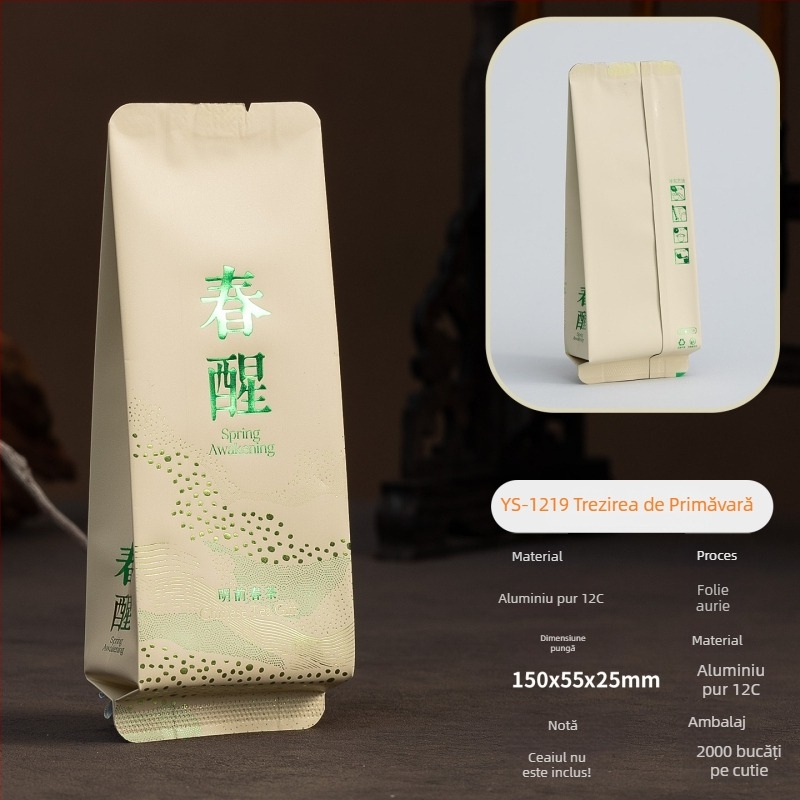 Ceai verde premium cu aromă de iasomie, în pliculețe individuale