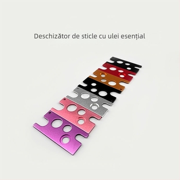 Deschizător metalic pentru sticle de ulei esențial – deschizător compact multifuncțional pentru sticle esențiale și roll-on