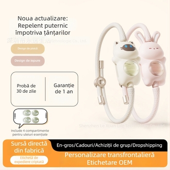 Brățară anti țânțari pentru adulți și copii, portabilă pentru exterior