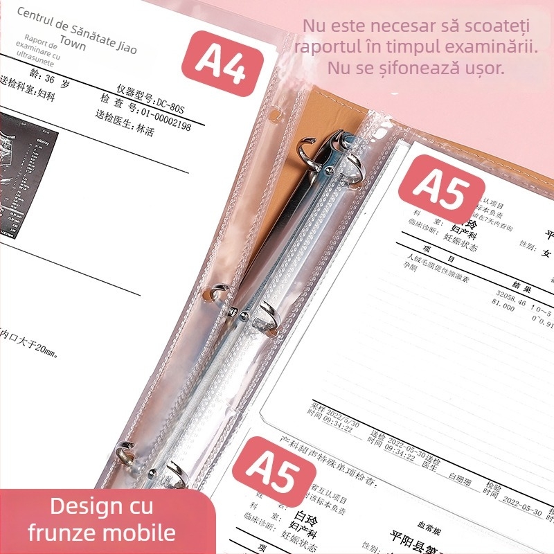 Carte de înregistrare pentru controalele prenatale cu informații despre ecografie