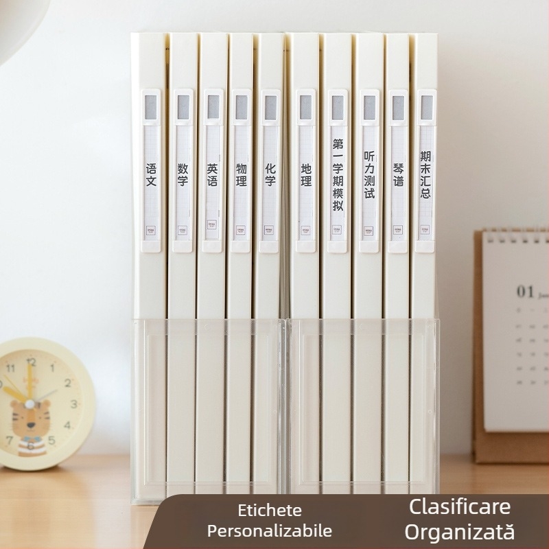 Mapă transparentă cu pagini răsfoibile pentru controale de sarcină, format A4, album de stocare documente, fotografii și opere de artă