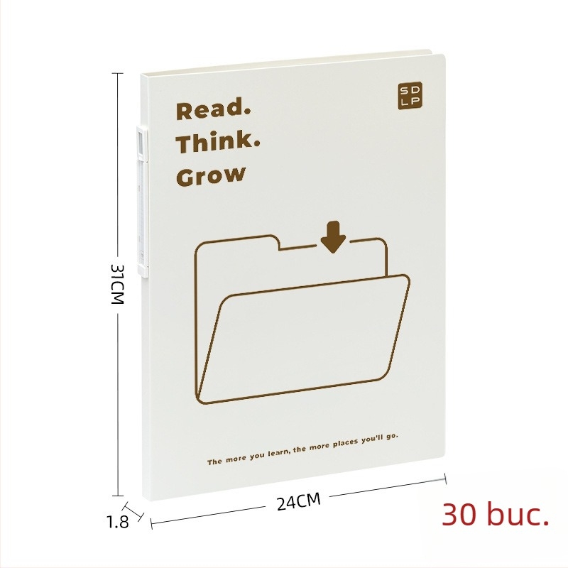 Mapă transparentă cu pagini răsfoibile pentru controale de sarcină, format A4, album de stocare documente, fotografii și opere de artă