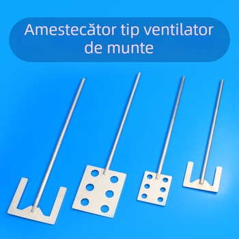 Lamă de amestec din oțel inoxidabil, tip ancoră, disc dispersant zimțat, palete în formă de munte, tijă plată a capului de amestecare
