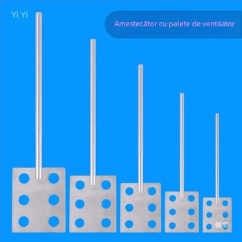 Lamă de amestec din oțel inoxidabil, tip ancoră, disc dispersant zimțat, palete în formă de munte, tijă plată a capului de amestecare