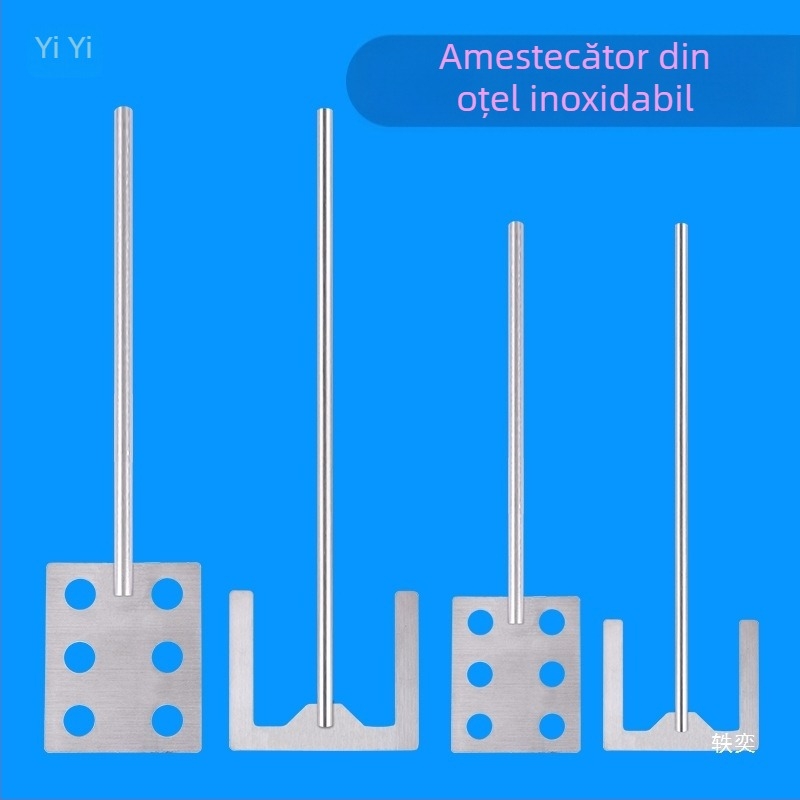 Lamă de amestec din oțel inoxidabil, tip ancoră, disc dispersant zimțat, palete în formă de munte, tijă plată a capului de amestecare