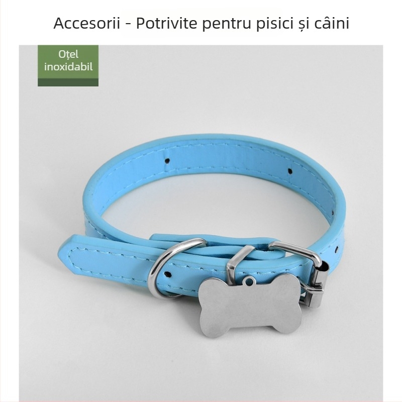 Accesorii externe pentru animale de companie: etichete de identificare personalizabile, în formă de os, pentru zgardă