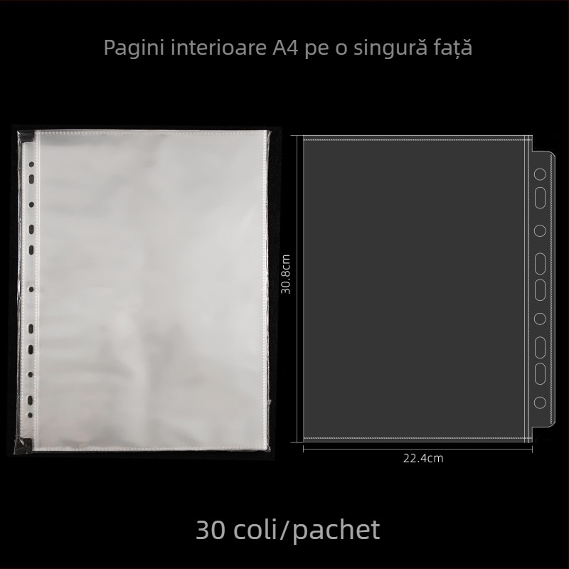 Husă de stocare a filmelor fără acid, cu trei găuri, pentru filme 135/120, husă universală cu 11 găuri