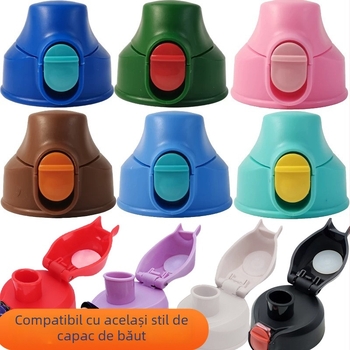 Accesorii pentru cana termică a copiilor: duză din silicon pentru gură, capac pentru pai, capac pentru cană, etanșare anti scurgeri