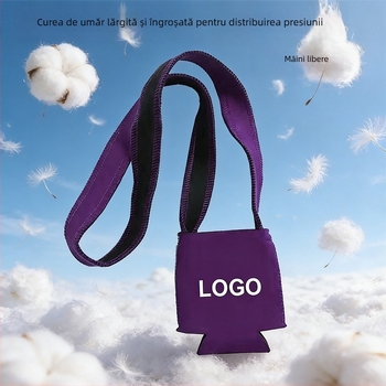 Husă de protecție pentru doza de 12 oz, cu curea crossbody, lanard și suport pentru pahar