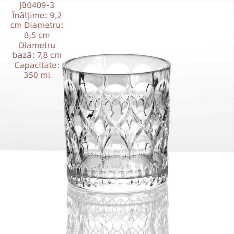 Set de pahare pentru whisky, bere, ceai și apă, stil european, fără plumb, sticlă întărită