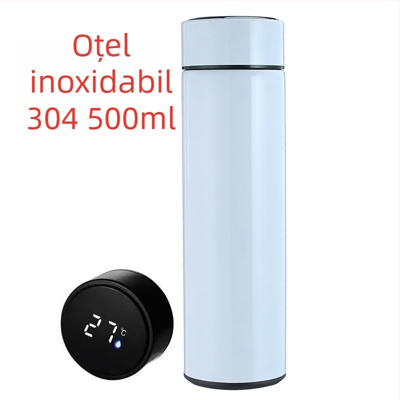 Cană termos cu afișaj inteligent al temperaturii, oțel inoxidabil 304, design minimalist unisex, cadou de afaceri personalizabil
