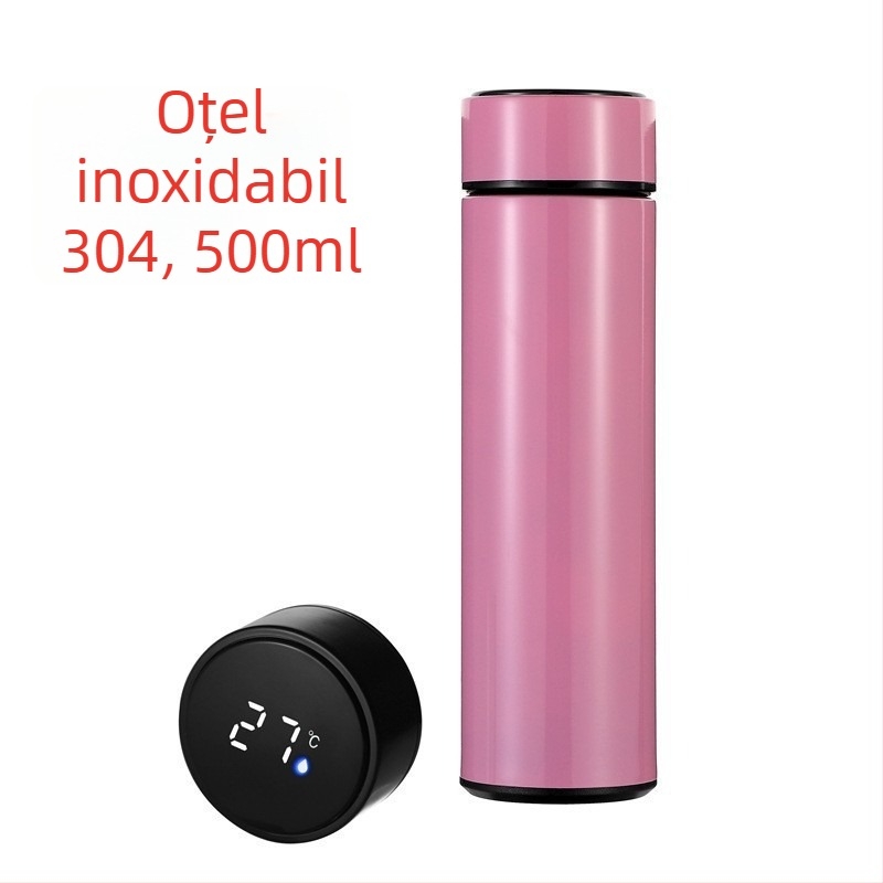 Cană termos cu afișaj inteligent al temperaturii, oțel inoxidabil 304, design minimalist unisex, cadou de afaceri personalizabil